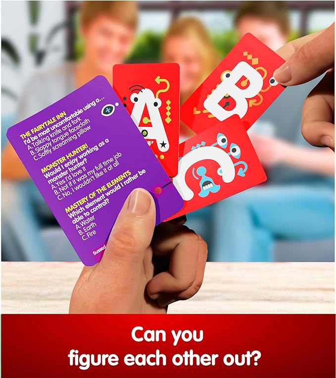 SUSSED Wacky ?˜What Would You Do??Card Game - Fun Boo Basket Stuffer for Girls, Boys & Kids - Builds Social Skills & Confidence - Purple Pack: Dragons, Space & Magic