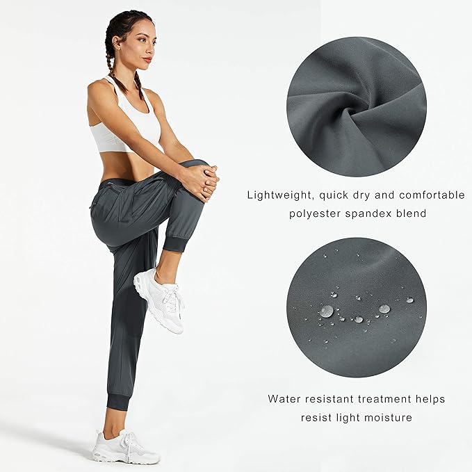 Libin Women's Cargo Joggers Lightweight Quick Dry Hiking Pants Athletic Lounge Casual Travel
