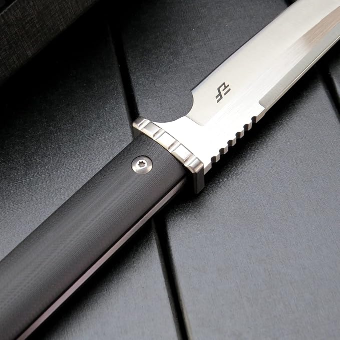 Eafengrow EF123 Fixed Blade Knife 14c28n Steel Blade G10 Handle Fixed Knife for Outdoor Camping Hunting Survival Tool Knives with Kydex Sheaths