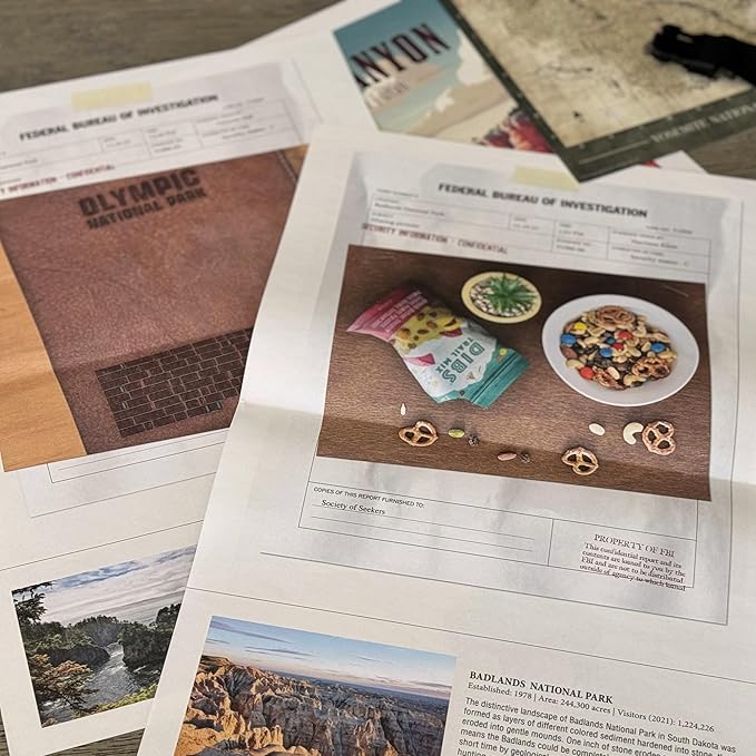 Mystery Game | National Parks Trail of Secrets ??Be a Detective and Investigate an Unsolved case, Escape Room Puzzle Game, for Date Night, Family Night or Solo.