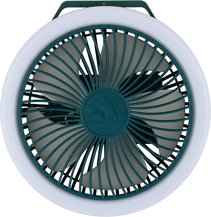Coghlan's Portable Camping Fan with LED Light – Battery-Powered, Compact Design, Quiet Operation, USB Rechargeable for Tents, Outdoor Adventures, Emergency Use, and Travel