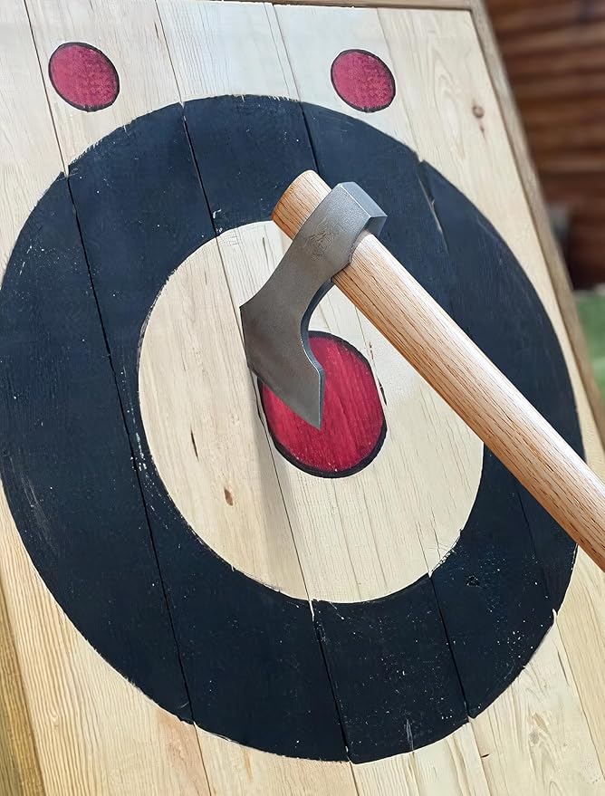Throwing Tomahawks 3Pack - 16.5" Beech Handle - Forged Axes for Throwing and Outdoor Adventures