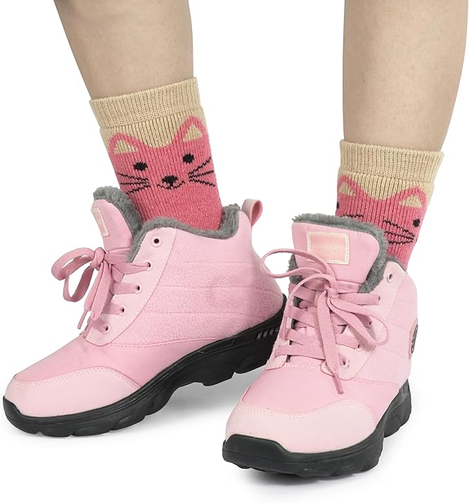 BomKinta Boot Socks for Women Winter Solid Thick Warm Socks Cozy Crew Socks Christmas Gift