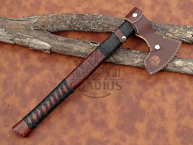 | Exquisite Handmade Viking Axe - Ideal for Collectors & Enthusiasts | Authentic, Artisan-Crafted | Medieval Styled Axe with Durable and Robust High Carbon Steel (GC-AX08)