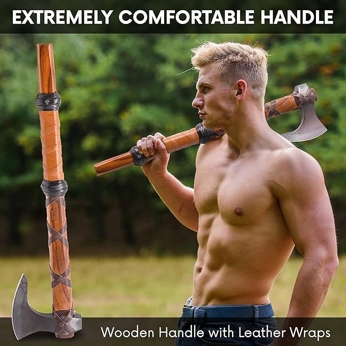 VikingsBrand Viking Battle Axe (Ragnar's Axe)