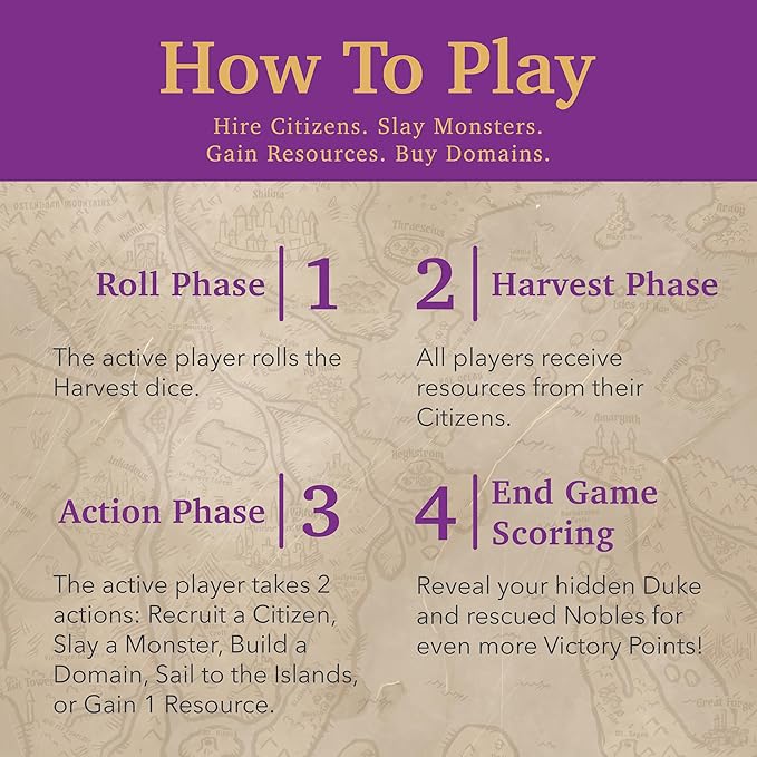 Valeria Card Kingdoms Crimson Seas Expansion: Strategic Map Exploration Board Game - Daily Magic Games