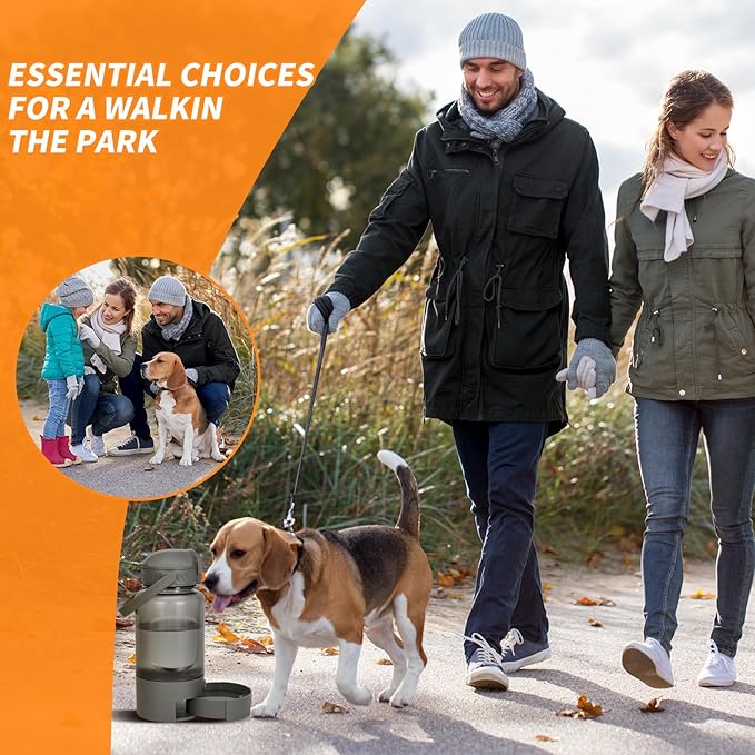 50oz Dog Water Dispenser Portable,Dog Water Bowl Dispenser for Portable Use, Allowing for Easy Hydration During Outings and Travels,Anti-Leak Design, Easy to Clean, Sturdy Material