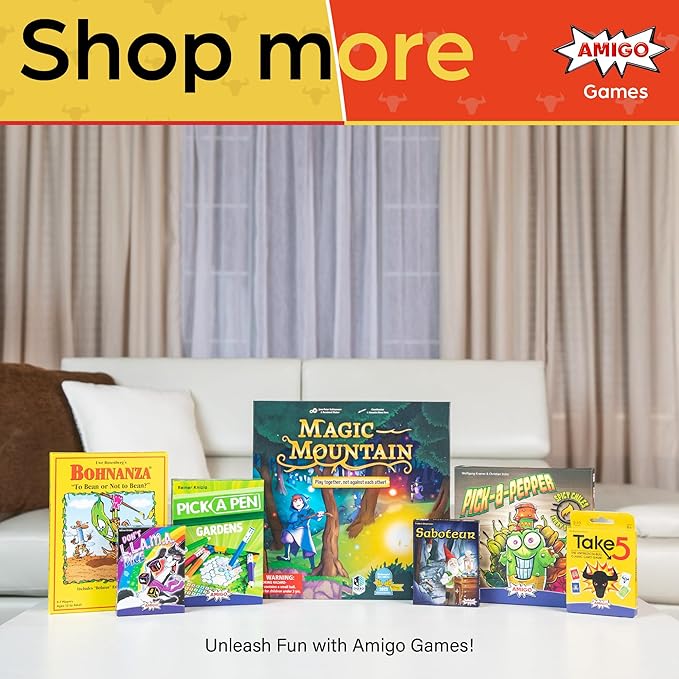 AMIGO Games Take 5 & Take a Number ??Two Complete Games in One ??Take 5 is The Classic 6 Nimmt! & Take a Number is Also Known as X Nimmt! ??Classic Card Games for Kids & Adults Ages 8 & Older