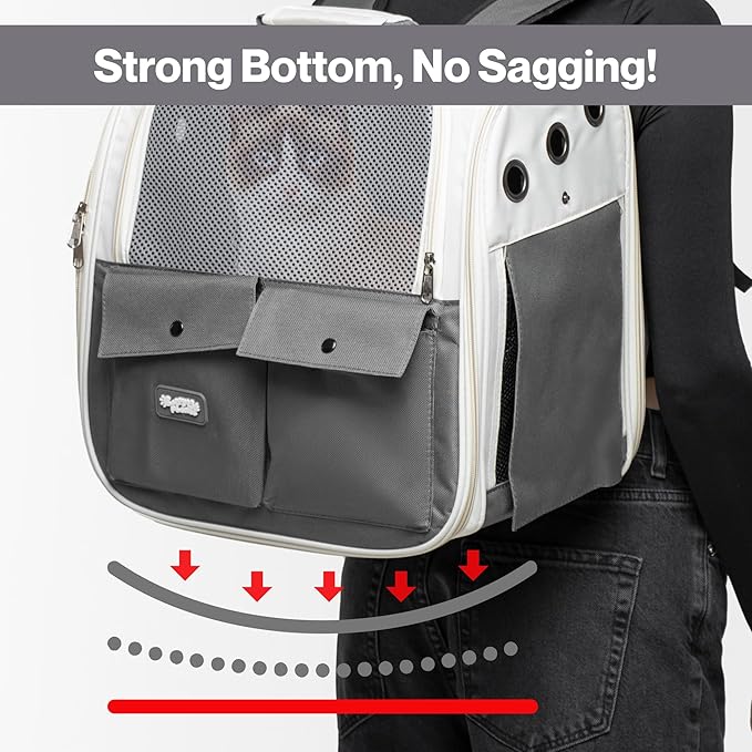 Cat Backpack Carrier ??Airline Approved Dog Carrier for Small Dogs, Cats & Pets ??Ventilated Backpack Pet Carrier for Travel, Hiking, Vet Trips ??Soft Sided Puppy Carrier Bag with Padded Straps