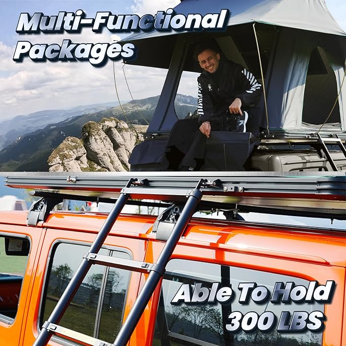 Rooftop Tent Hard Shell Roof Top Tent Hardshell Suitable for Jeep SUV Truck Van,Camping Car Roof for 2-3 Person