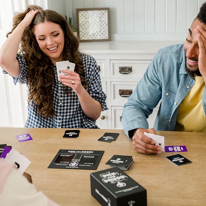 Pick Your Poison Party Game + Family Expansion Set - The ?œWhat Would You Rather Do???Card Game for Kids, Teens, College Students, Adults, at Fun Parties and Board Games Night with Your Friends