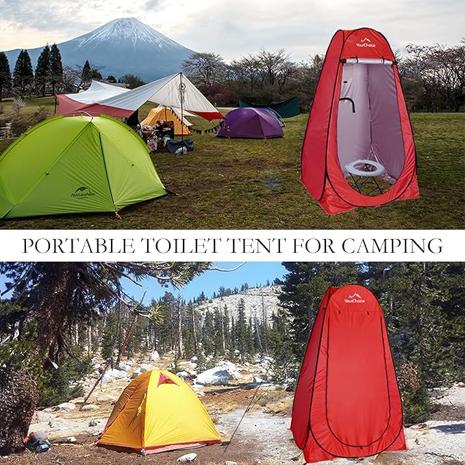 Your Choice Pop Up Privacy Shower Tent - Portable Changing Tent for Camping, Beach & Hiking - 6.2FT Lightweight with Carry Bag, Quick Setup & Full Coverage