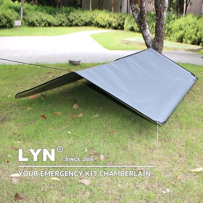 LYN Heavy Duty Emergency Blanket Survival Gear Waterproof Insulated Blanket Emergency Tarp for Camping, Hiking, Bushcraft