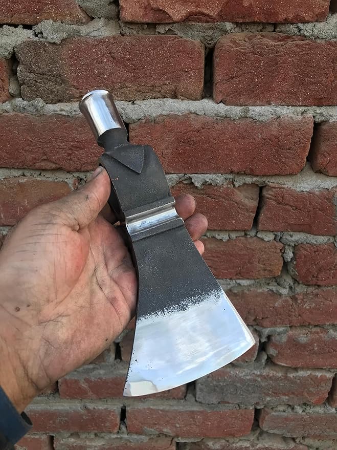 WHS201 Viking Axe Head, Custom Hand Forged Viking Axe Real Head, Tomahawk Viking Hatchet Beared Camping Axe Blade, 5160 HIGH Carbon Steel Blade, Viking Gift for Him - Christmas Gift (Ax)