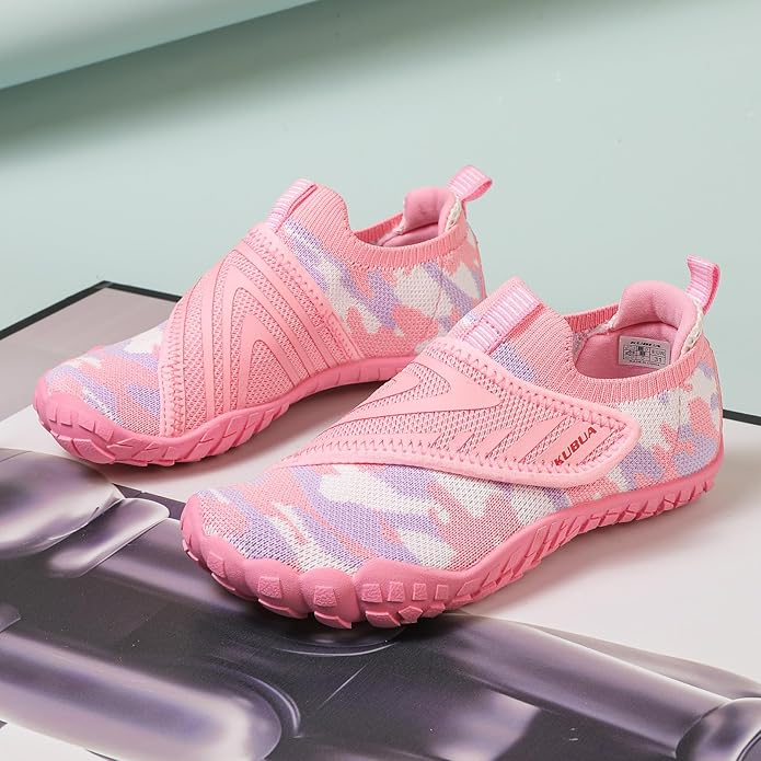 KUBUA Kids Hiking Water Shoes Boys Girls Barefoot Shoes Multifunctional Tennis Sneakers Toddler Little Big Kid