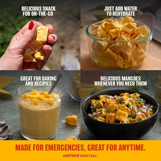 Freeze-Dried Mangoes ??#10 Can | 25-Year Shelf Life | Emergency Food Storage & Snacking