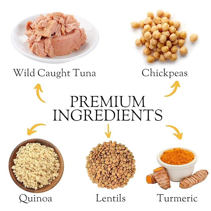 Kitchen & Love Wild Caught Tuna with Quinoa & Chickpeas in Olive Oil, 6 oz (Pack of 8)