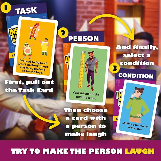 QUOKKA Fun Party Game for Adults - 250 Card Improv Challenge - Hilarious Friens and Family Game Night
