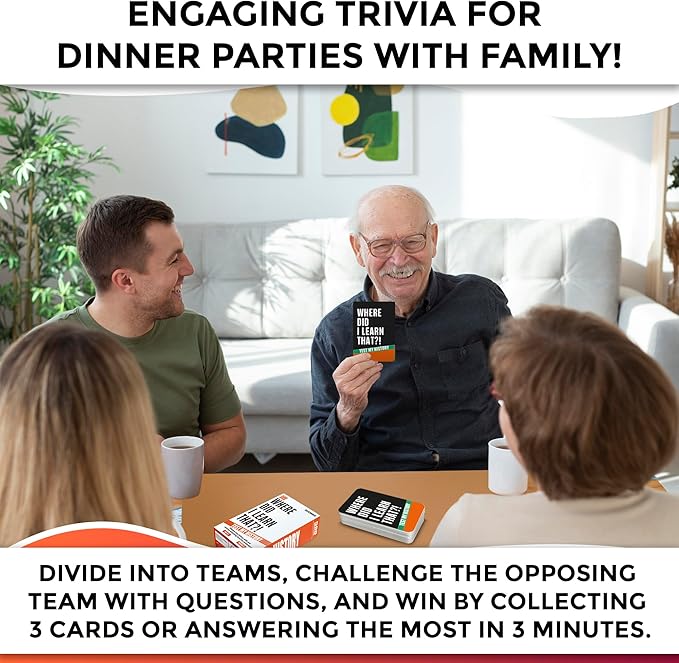 QUOKKA Trivia Card Game with 500 Questions in History ??Trivia Games for Adults, Teens, and Families ??Trivia Cards with Answers ??Great Board Games Trivia for Family Party and Game Night