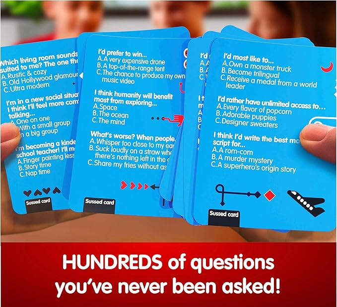 SUSSED The Wacky ?˜What Would You Do??Card Game - Social Fun for Teens, Boys, Girls for Kids Ages 10+ & Adults - Blue Pack