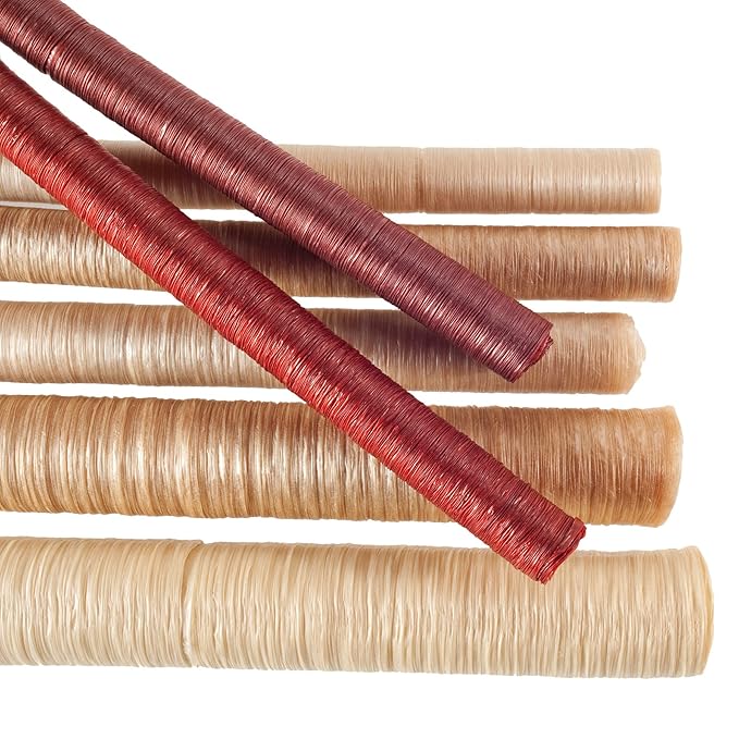 LEM Products Mahogany Fibrous Casings, 1 ½ Inches x 12 Inches, Non-Edible Sausage Casings & Products Mahogany Smoked Collagen Casings, 19mm, Edible Sausage Casings