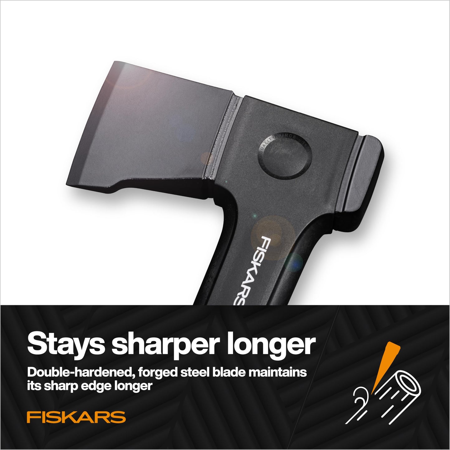 Fiskars X14 Universal Axe 14", Camping Hatchet for Chopping Wood Kindling
