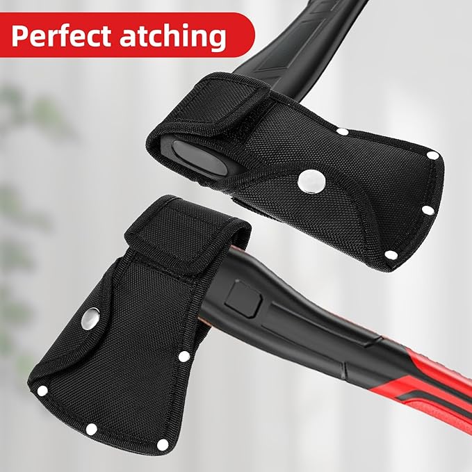 Hatchet Sheath Black Oxford Hatchet Cover with Belt Loop Safety Outdoor Camping Axe Blade Protection Cover Axe Blade Protector