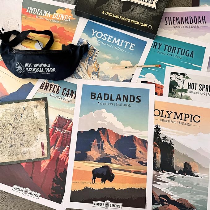Mystery Game | National Parks Trail of Secrets ??Be a Detective and Investigate an Unsolved case, Escape Room Puzzle Game, for Date Night, Family Night or Solo.
