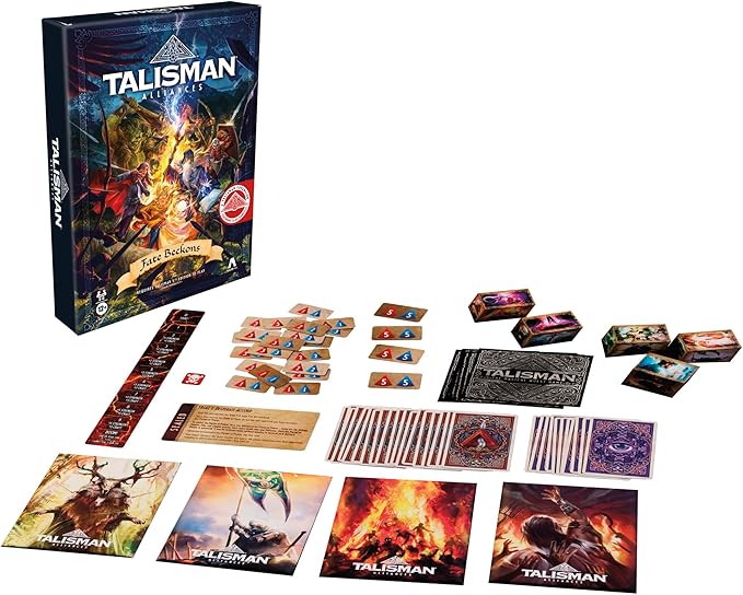 Hasbro Gaming Talisman Alliances: Fate Beckons Board Game | Talisman Expansion | Cooperative Fantasy Adventure Games | Ages 12+ | 2 to 6 Players