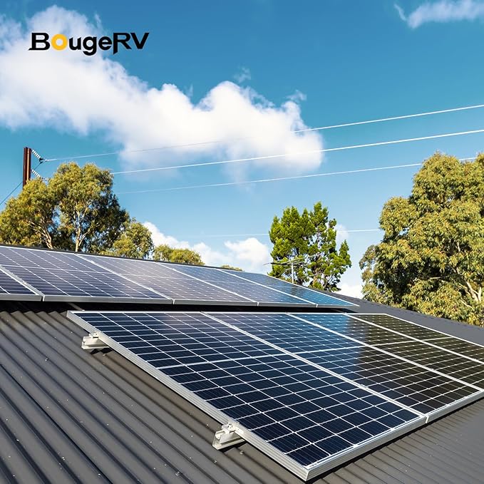 BougeRV Solar Parallel Connectors for 2-4 Solar Panels, Extra Long 2 to 8 Y Branch 10AWG Adapter Splitter Cable Wire Plug PV Tool Kit, Waterproof (MFFFF/FMMMM)