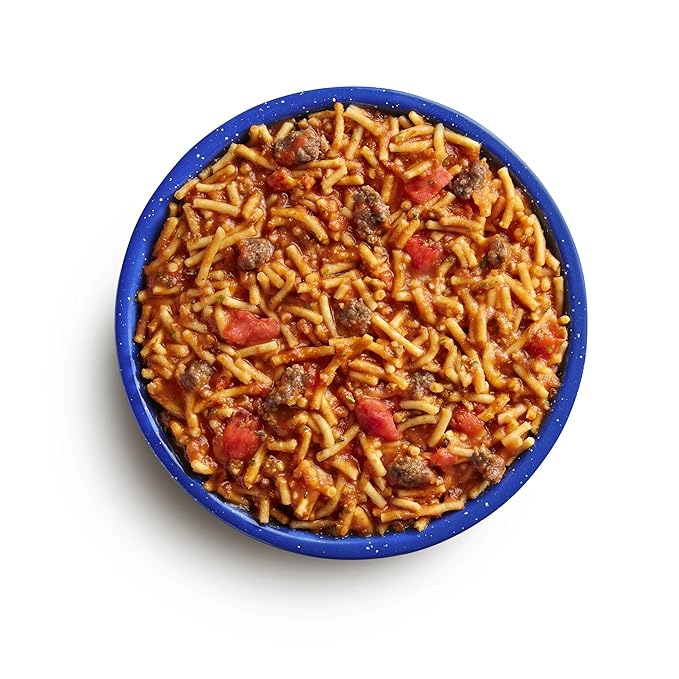 Mountain House Freeze Dried Classic Spaghetti with Beef Marinara #10 Can ??7 Servings per Can ??Emergency, Survival, Camping Canned Food ??30-Year Taste Guarantee ??Hunting & Backpacking ??Pack of 6