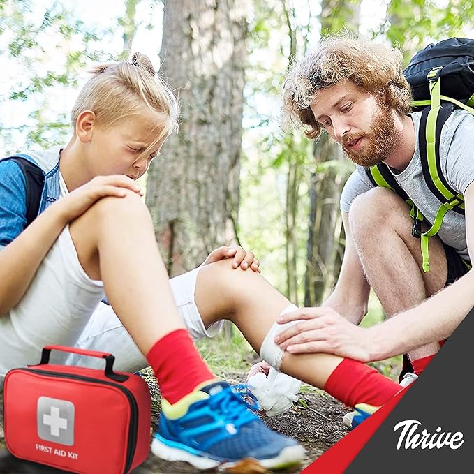 Thrive First Aid Kit (154 Pieces) - Family Safe First Aid Bag Packed w/Hospital Grade Medical Supplies ??Emergency kit