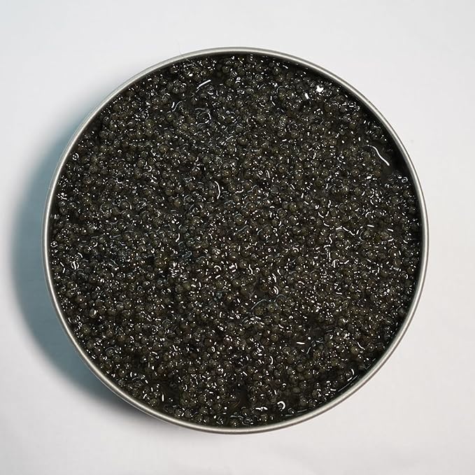 IMPERIAL OSETRA BLACK CAVIAR ??125g | Premium Sturgeon Roe | Gourmet Black Caviar, Sustainably Farmed