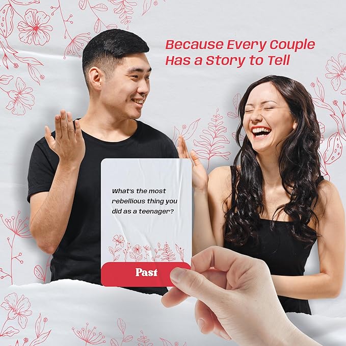Couples Conversations Card Game ??Fun Couple Games for Date Night, Intimacy & Conversation Cards, Get to Know You, Newlywed & Married Couples, Romantic Gift, at-Home Activity with Your Partner
