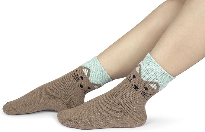 BomKinta Boot Socks for Women Winter Solid Thick Warm Socks Cozy Crew Socks Christmas Gift