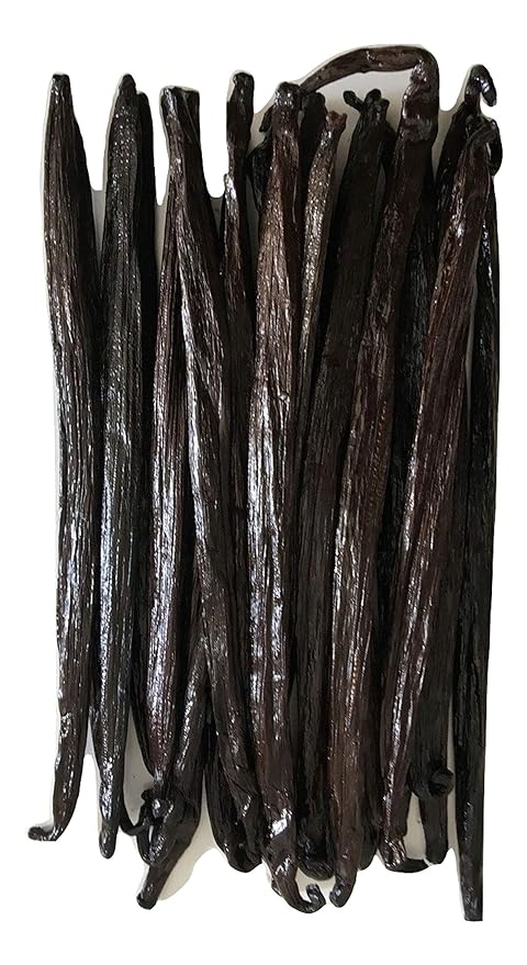 1oz Vanilla Beans Grade A Tahitian for Extract, Cooking and Baking by FITNCLEAN VANILLA| 1 Ounce Bulk 6"-7" Moist Fresh Gourment NON-GMO Pods