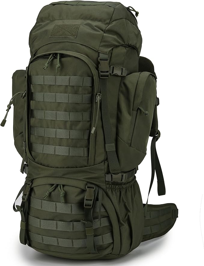 Mardingtop 60L Military Internal Frame Backpack for Hiking,Camping,Hunting,Rucksack Backpack with Rain Cover