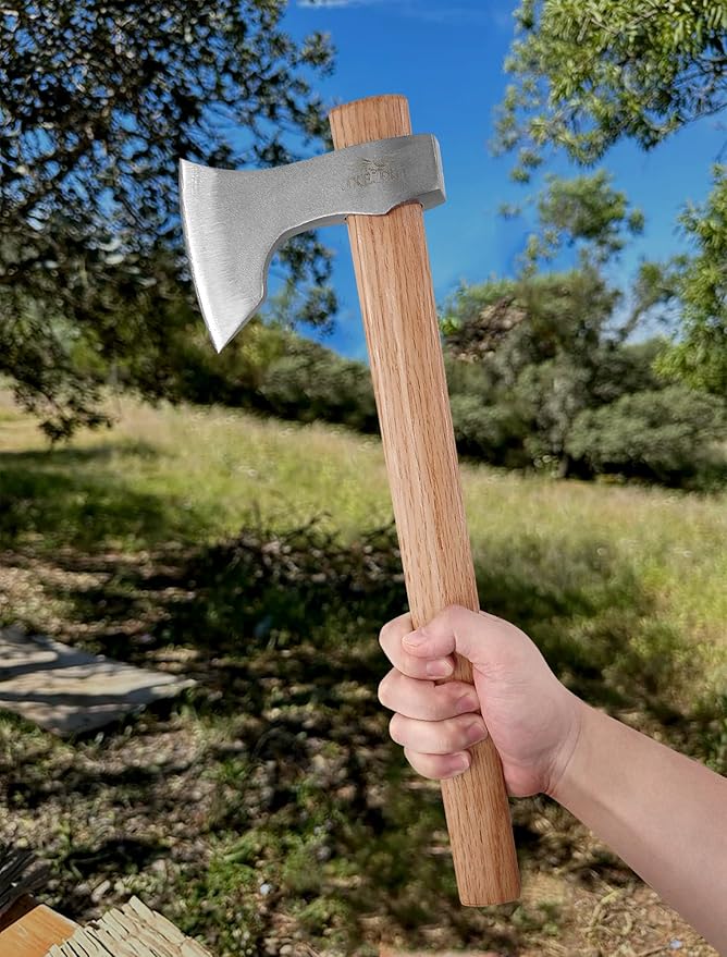 Throwing Tomahawks 3Pack - 16.5" Beech Handle - Forged Axes for Throwing and Outdoor Adventures