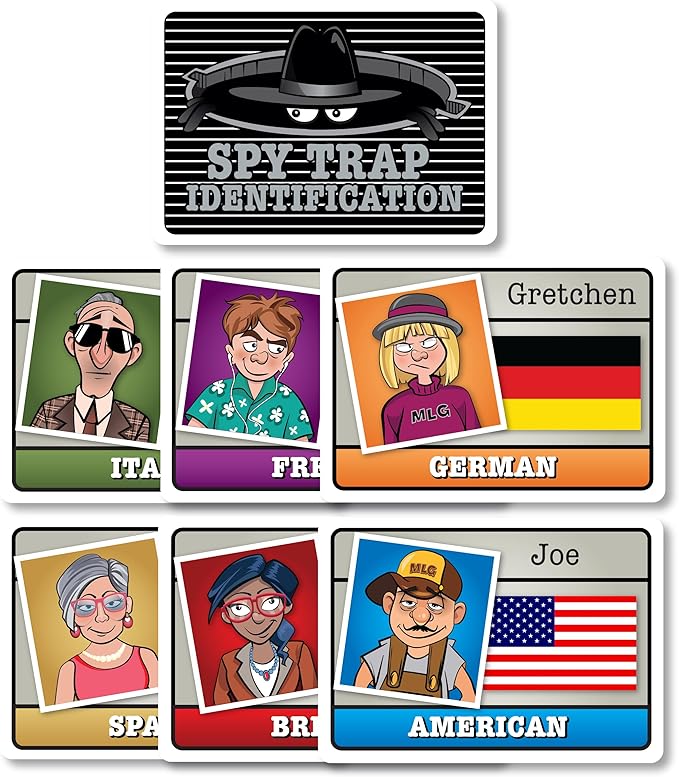 SPY ALLEY Card Game Bundled with Spy Trap Card Game. Family Friendly Strategy Games
