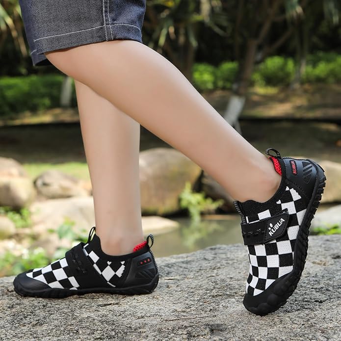 KUBUA Kids Hiking Water Shoes Boys Girls Barefoot Shoes Multifunctional Tennis Sneakers Toddler Little Big Kid