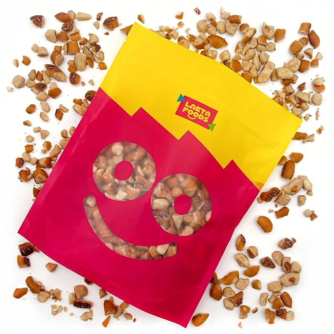 Smoky Bacon Cheese Pretzel Pieces | 1 Pound Bag | Bold Flavored, Naturally Seasoned Pretzels | Crunchy, Salty Pretzel Snacks with Cheddar and Bacon