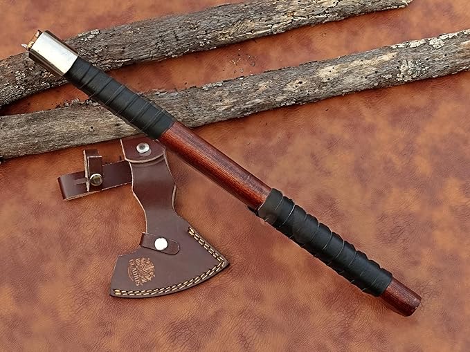 | Exquisite Handmade Viking Axe - Ideal for Collectors & Enthusiasts | Authentic, Artisan-Crafted | Medieval Styled Axe with Durable and Robust High Carbon Steel (GC-AX08)