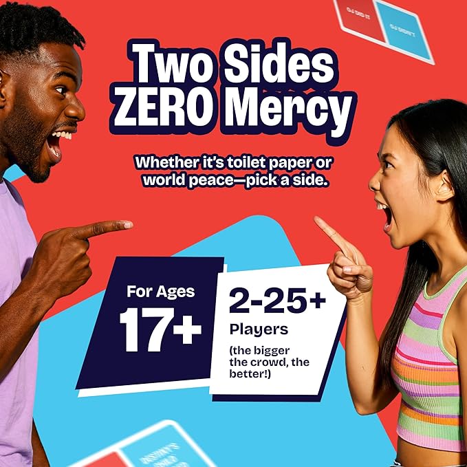 WRECKoncilable Differences ??Party Game for Adults 17+ | Debate Card Games for Game Night, Kickbacks & Parties | Rock Paper Scissors Adult Game | 2-25+ Players