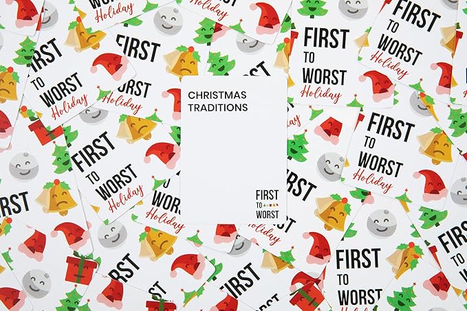 Holiday Party Game - The Christmas Card Game About How Your Friends & Family Rank Things - for Kids, Tweens, Teens, Adults, Families, Groups and Fun Parties with Polarizing Priorities