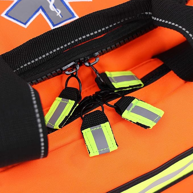 Lightning X Modular Large EMT Medic First Responder EMS Trauma Jump Bag w/Embroidered Name - ORANGE