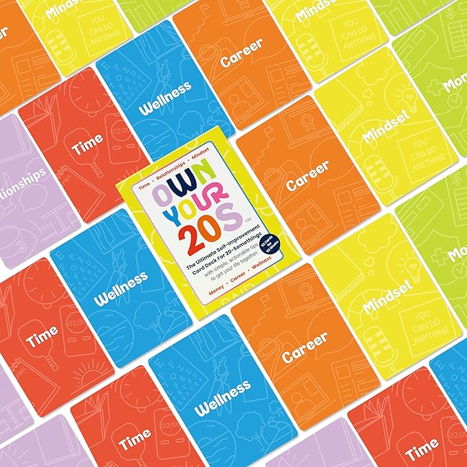 The Ultimate Adulting Card Deck for 20-Somethings | 52 Weekly Cards to Get Your Life Together ??Wellness, Career, Time, Money & More