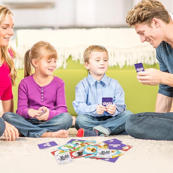 Kids Card Games, Go Fish,Old Maid,Crazy 8s,Memory Match,Slap Jack,War, Cards Game for Kids 4-8, Fun Game for Family Game Night Party Table Games, Easter Basket Stocking Stuffers Gifts, 6 Decks