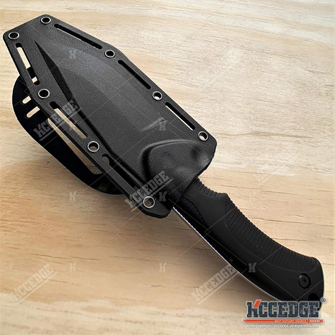 KCCEDGE BEST CUTLERY SOURCE Tactical Knife Hunting Knife Survival Knife 9" Full Tang Fixed Blade Knives Camping Accessories Camping Gear Survival Kit Survival Gear and Equipment Tactical Gear 80213