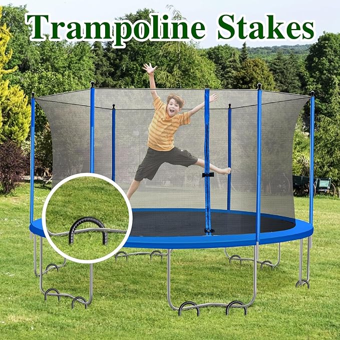 Rebar Stakes 12 Inch J Hook Ground Stakes Heavy Duty 30 Pack Chain Link Fence Stakes Galvanized Anchors Metal Tent Stakes for Wire Fencing Concrete Forming Trampolines Camping Canopies Shed Swing
