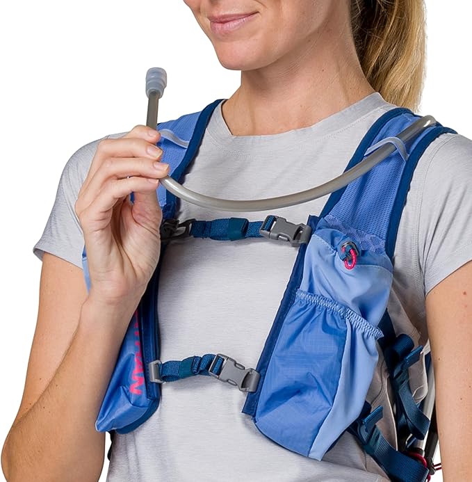 Nathan TrailMix Women's Running Vest/Hydration Pack. 12L (12 Liters) | 2L Bladder Included (2 liters). Zipper, Pockets.